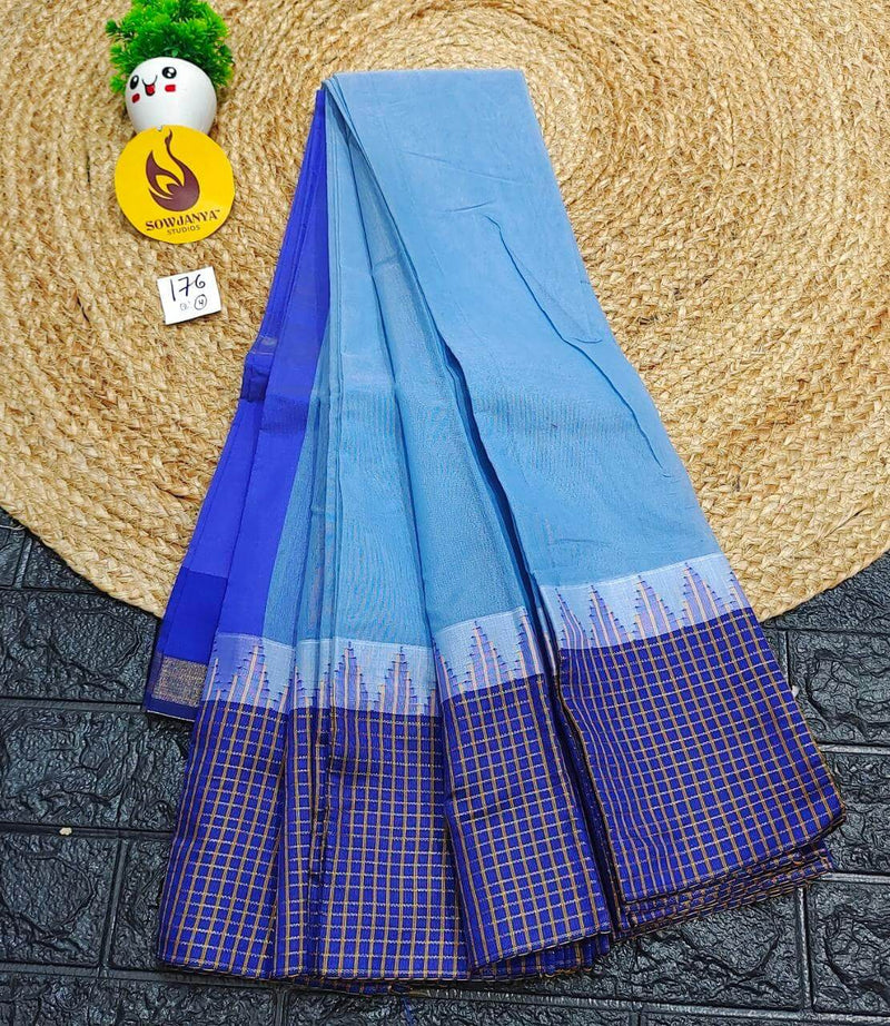 Seiko Gadwal Cotton Sarees -ROYAL176