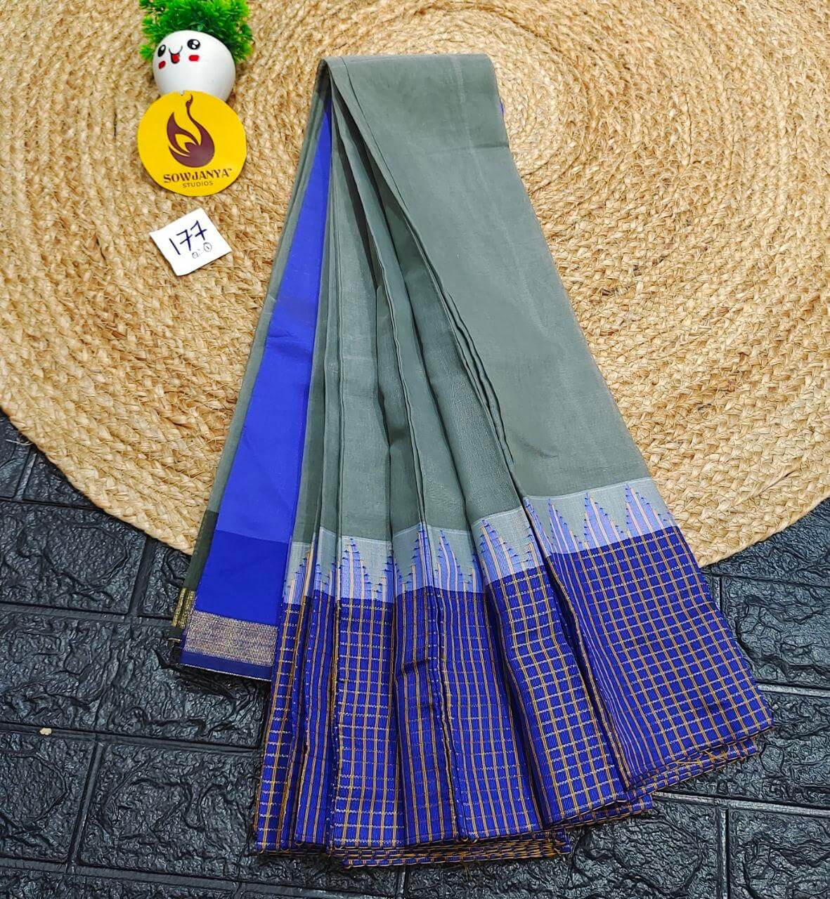 Seiko Gadwal Cotton Sarees -ROYAL177