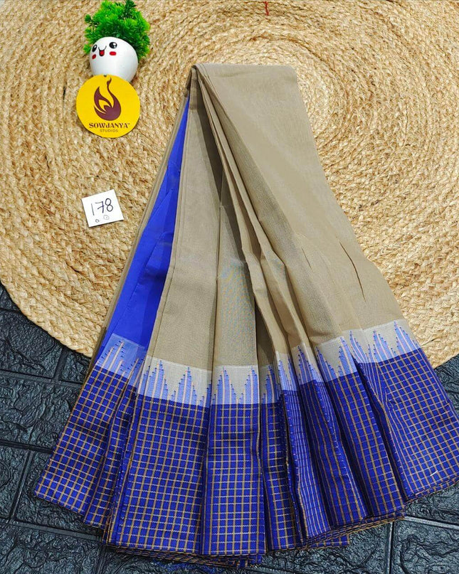 Seiko Gadwal Cotton Sarees -ROYAL178