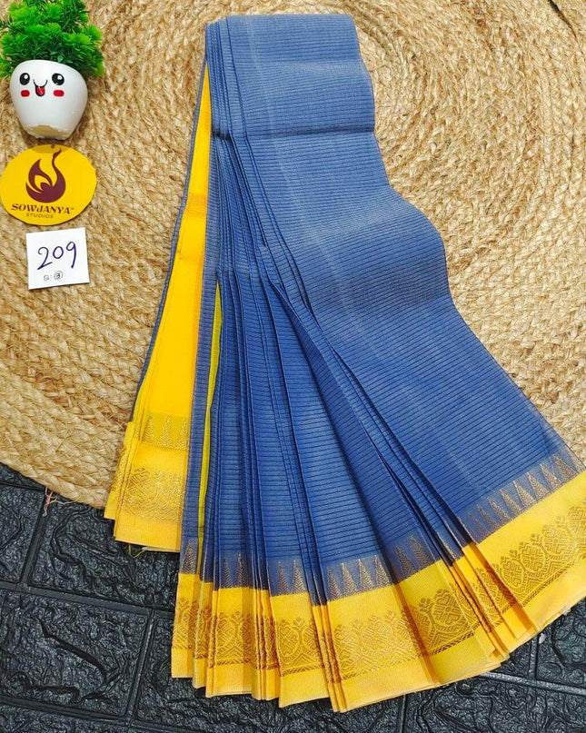 Seiko Gadwal Cotton Sarees -ROYAL209