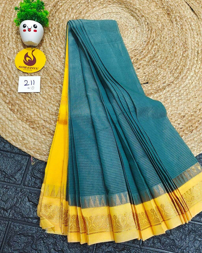 Seiko Gadwal Cotton Sarees -ROYAL211