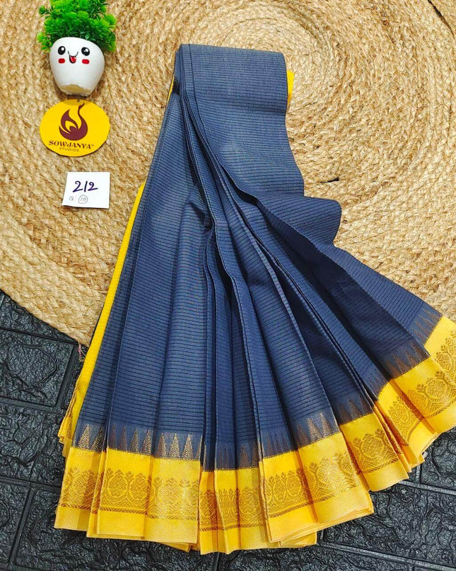 Seiko Gadwal Cotton Sarees -ROYAL212
