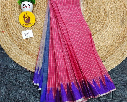 Seiko Gadwal Cotton Sarees -ROYAL214