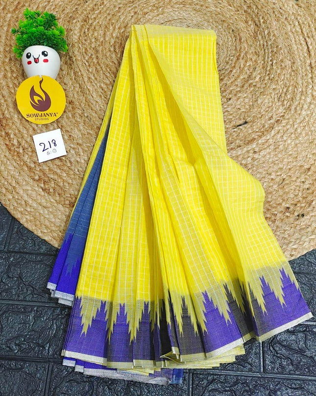 Seiko Gadwal Cotton Sarees -ROYAL218