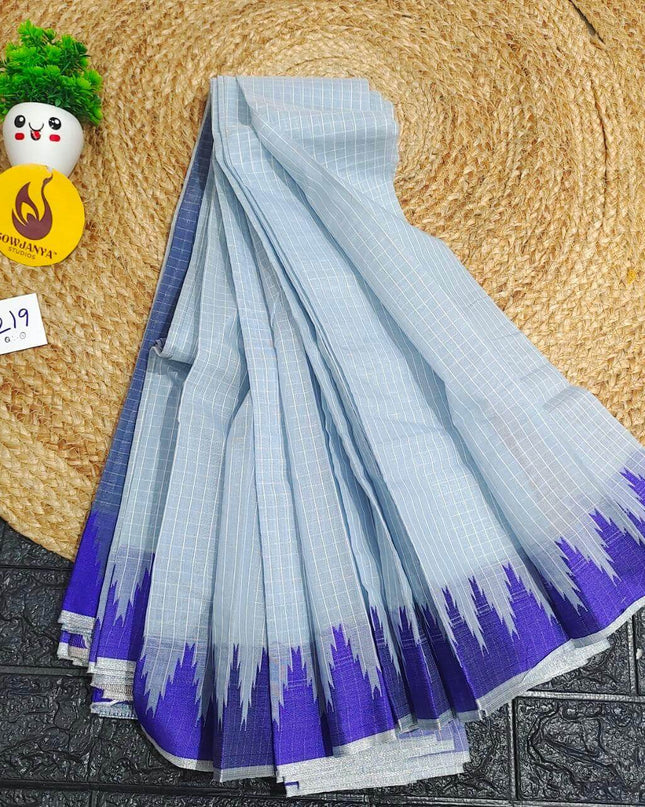 Seiko Gadwal Cotton Sarees -ROYAL219