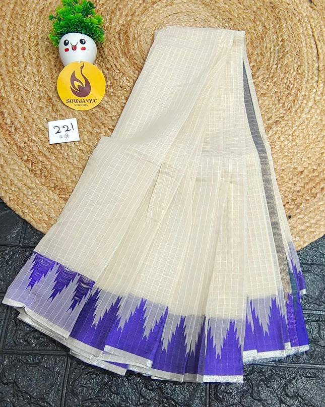 Seiko Gadwal Cotton Sarees -ROYAL221