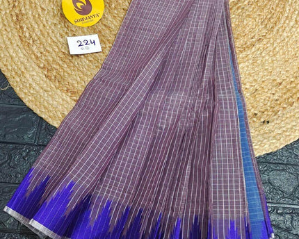 Seiko Gadwal Cotton Sarees -ROYAL224