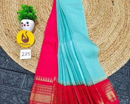 Seiko Gadwal Cotton Sarees -ROYAL225
