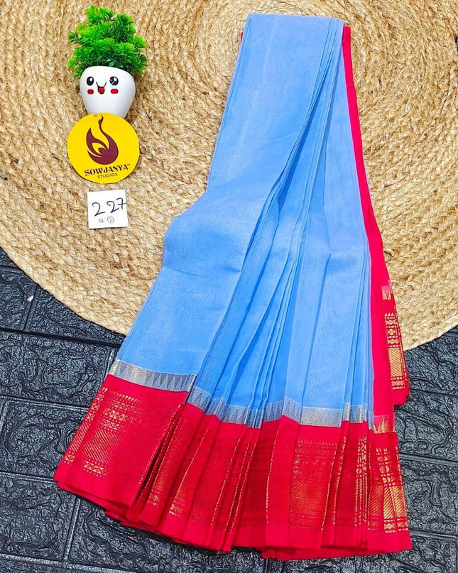 Seiko Gadwal Cotton Sarees -ROYAL227