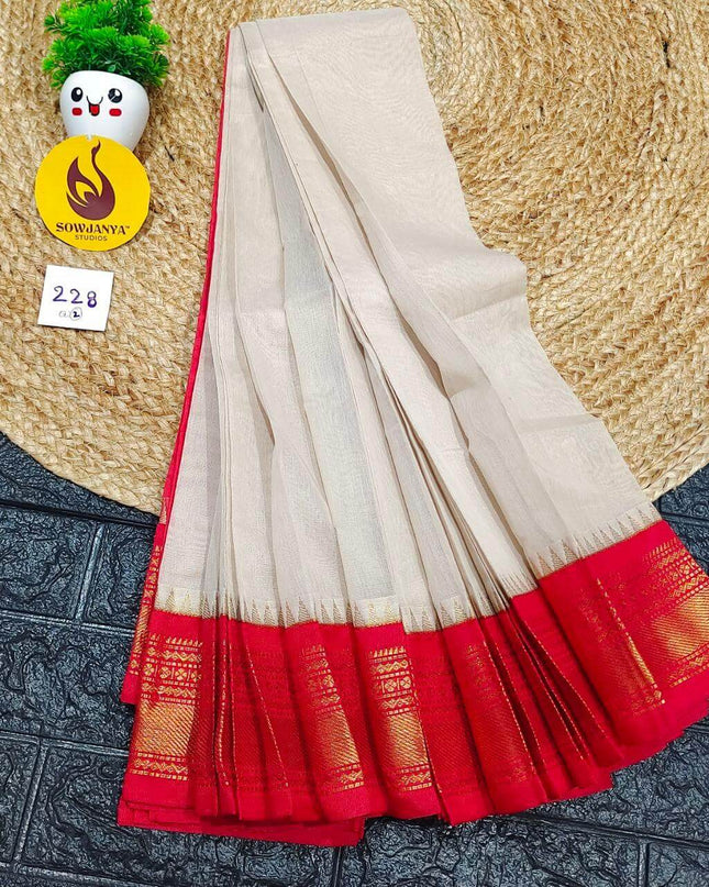 Seiko Gadwal Cotton Sarees -ROYAL228