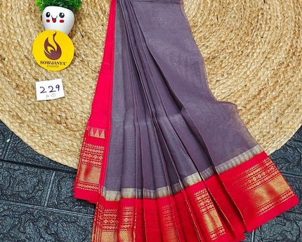 Seiko Gadwal Cotton Sarees -ROYAL229