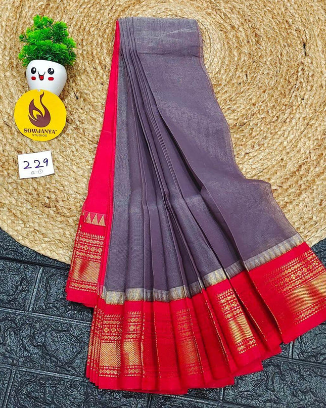 Seiko Gadwal Cotton Sarees -ROYAL229