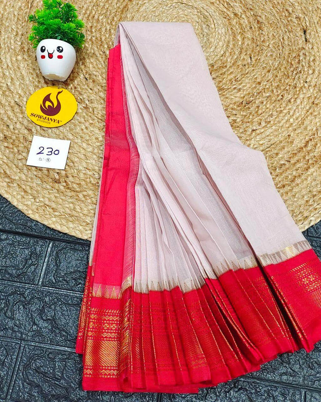Seiko Gadwal Cotton Sarees -ROYAL230