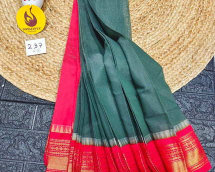 Seiko Gadwal Cotton Sarees -ROYAL237