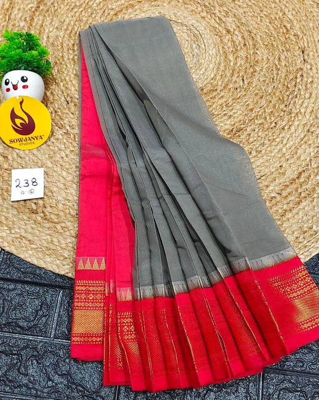 Seiko Gadwal Cotton Sarees -ROYAL238
