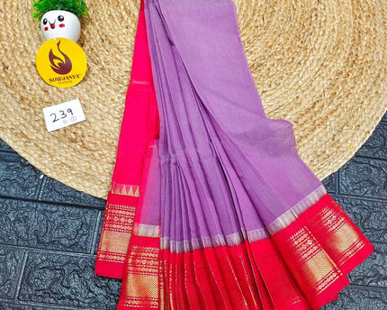 Seiko Gadwal Cotton Sarees -ROYAL239
