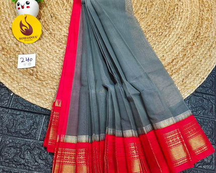 Seiko Gadwal Cotton Sarees -ROYAL240