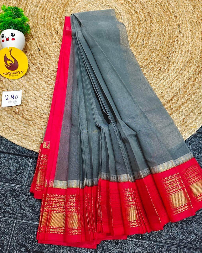 Seiko Gadwal Cotton Sarees -ROYAL240