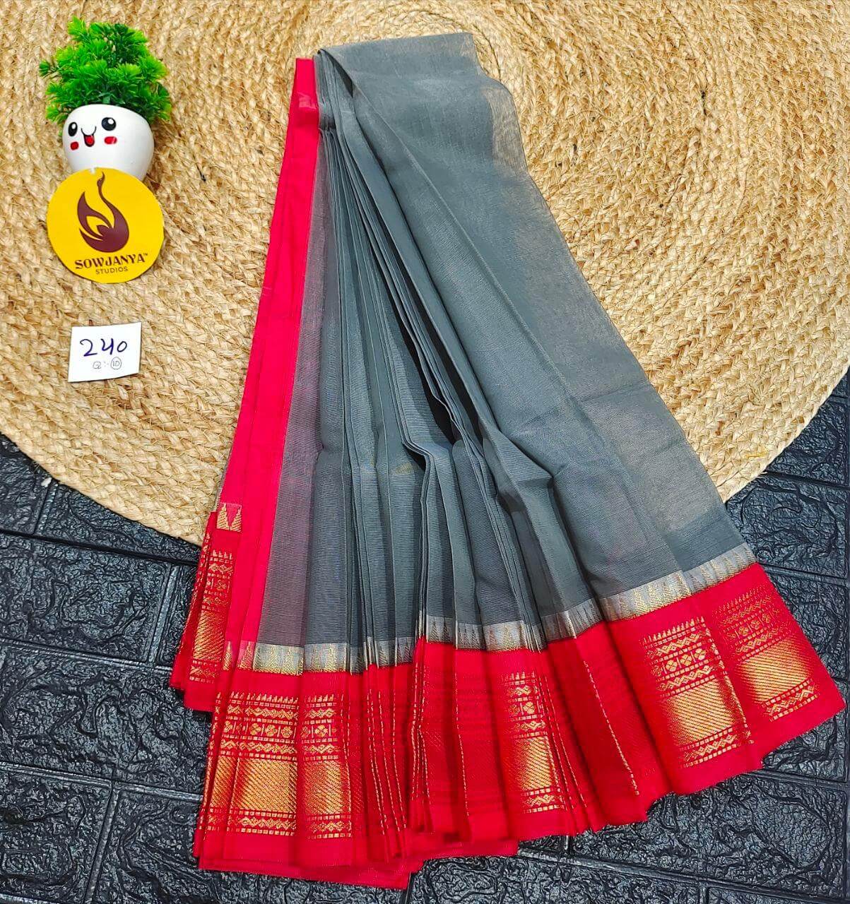 Seiko Gadwal Cotton Sarees -ROYAL240