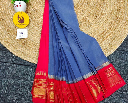 Seiko Gadwal Cotton Sarees -ROYAL241