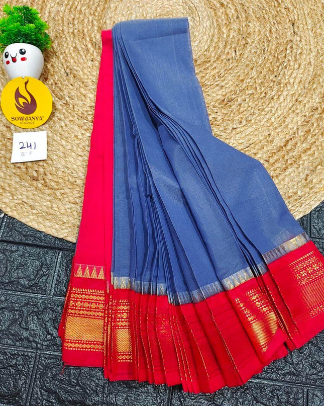 Seiko Gadwal Cotton Sarees -ROYAL241