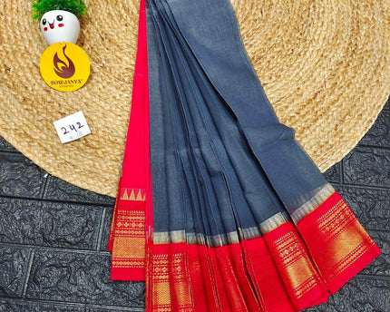 Seiko Gadwal Cotton Sarees -ROYAL242