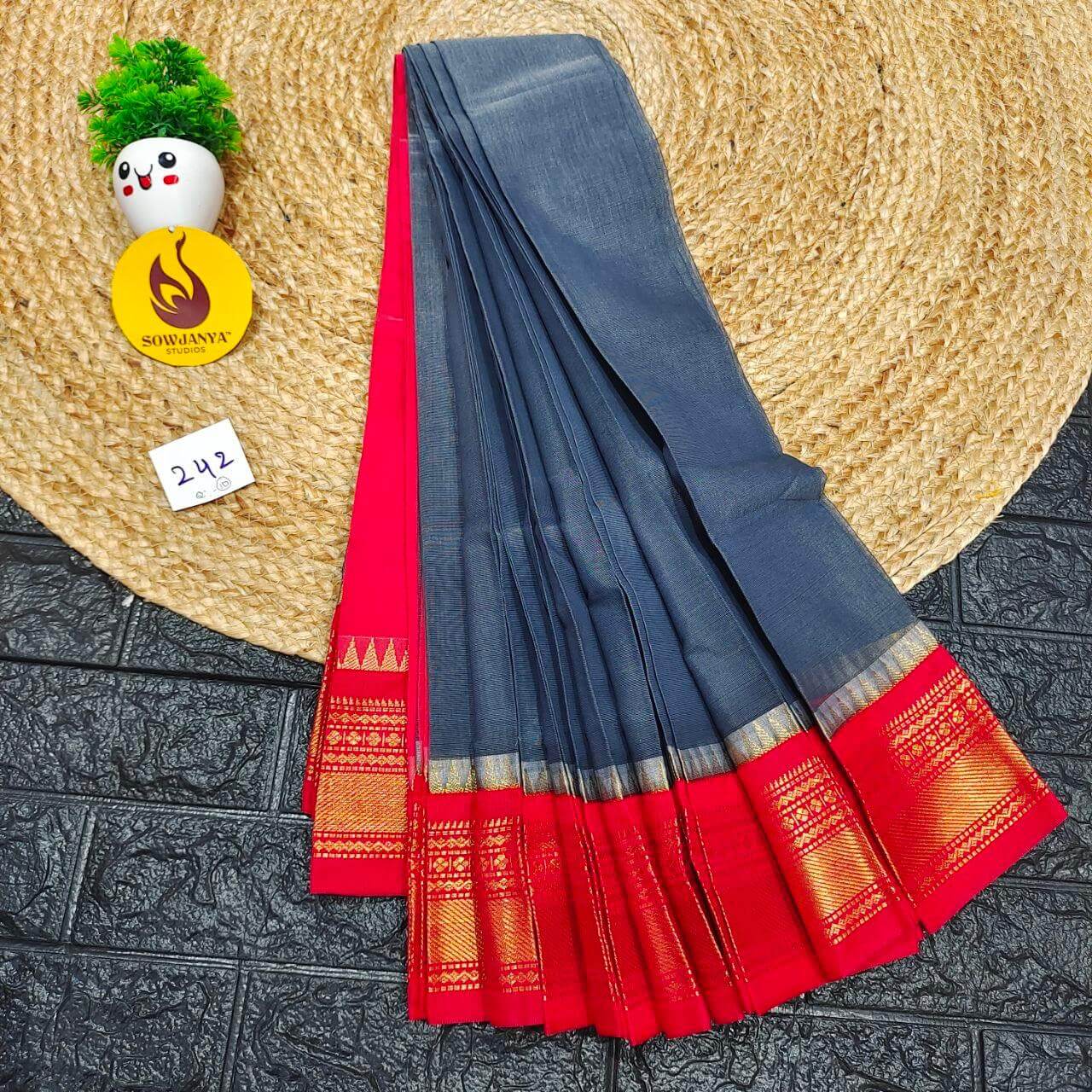 Seiko Gadwal Cotton Sarees -ROYAL242
