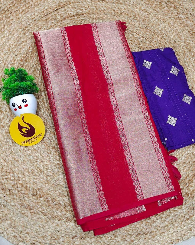 Premium Viscose Crape Georgette Saree - SSBEST10