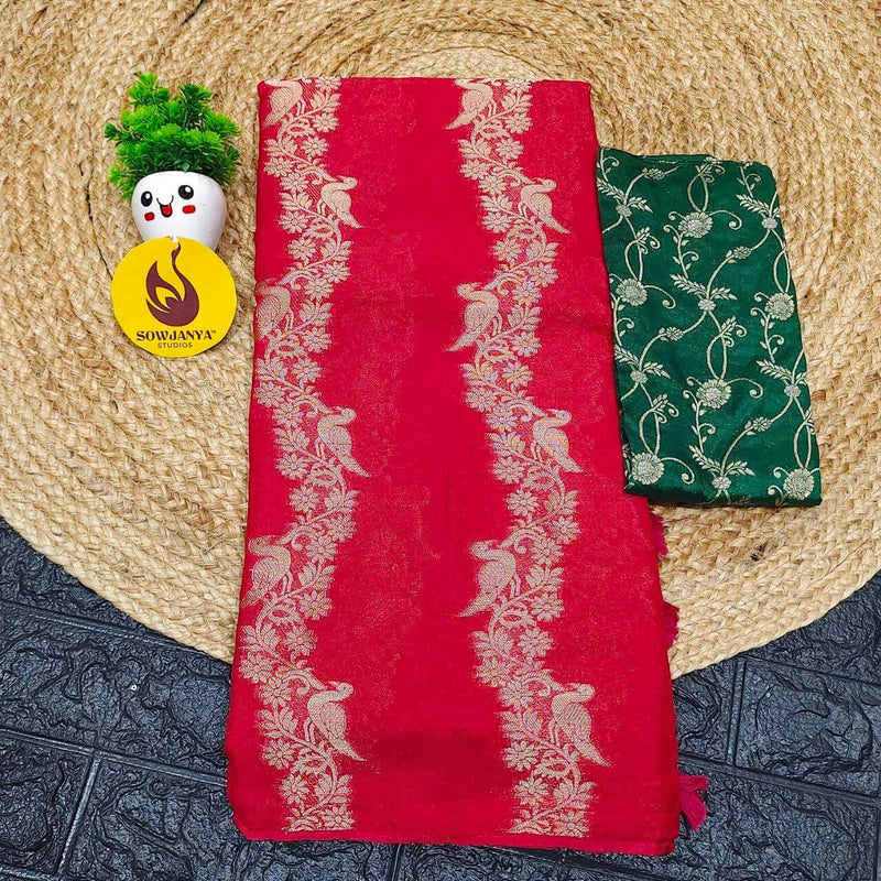 Premium Viscose Crape Georgette Saree -SSBEST17
