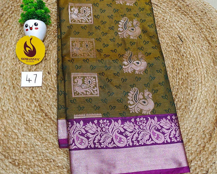 Premium Semi Pattu Sarees -SSASD47