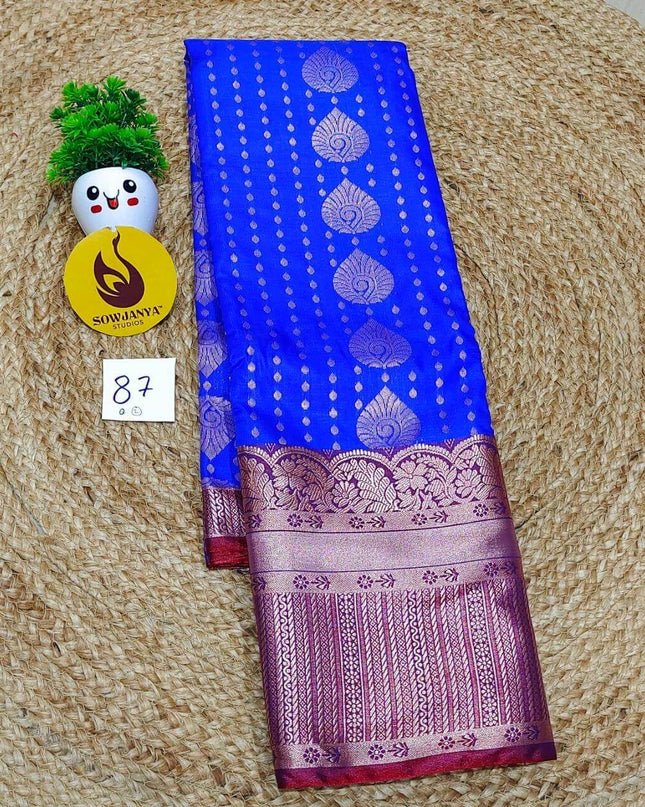 Premium Semi Pattu Sarees -SSASD87