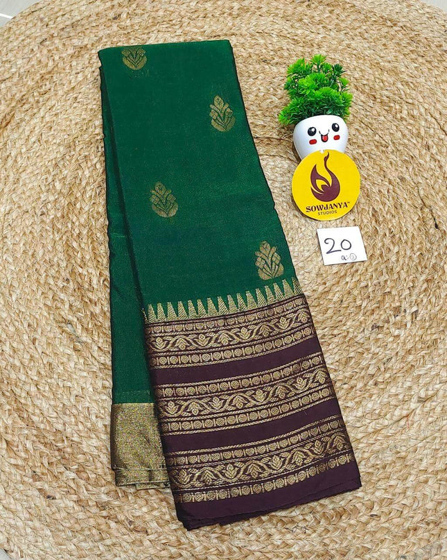 VINTAGE Seiko Gadwal Pattu Sarees - WAVE020