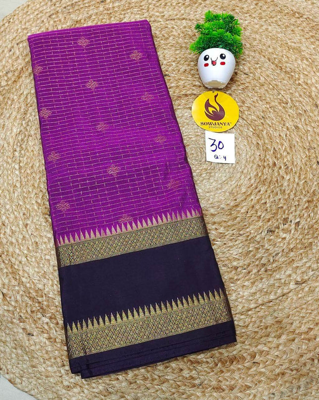 VINTAGE Seiko Gadwal Pattu Sarees - WAVE030