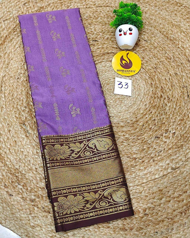 VINTAGE Seiko Gadwal Pattu Sarees - WAVE033