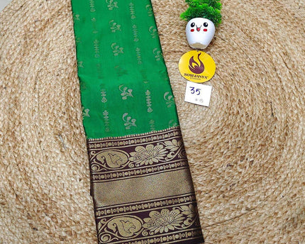 VINTAGE Seiko Gadwal Pattu Sarees - WAVE035