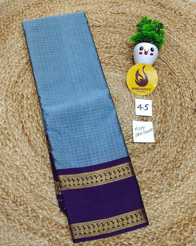 VINTAGE Seiko Gadwal Pattu Sarees - WAVE045
