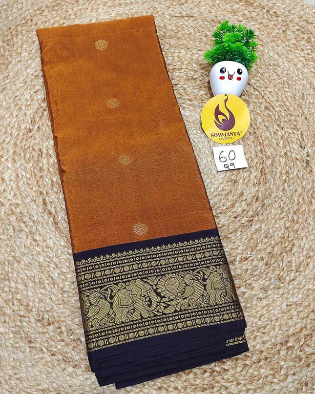 VINTAGE Seiko Gadwal Pattu Sarees - WAVE060