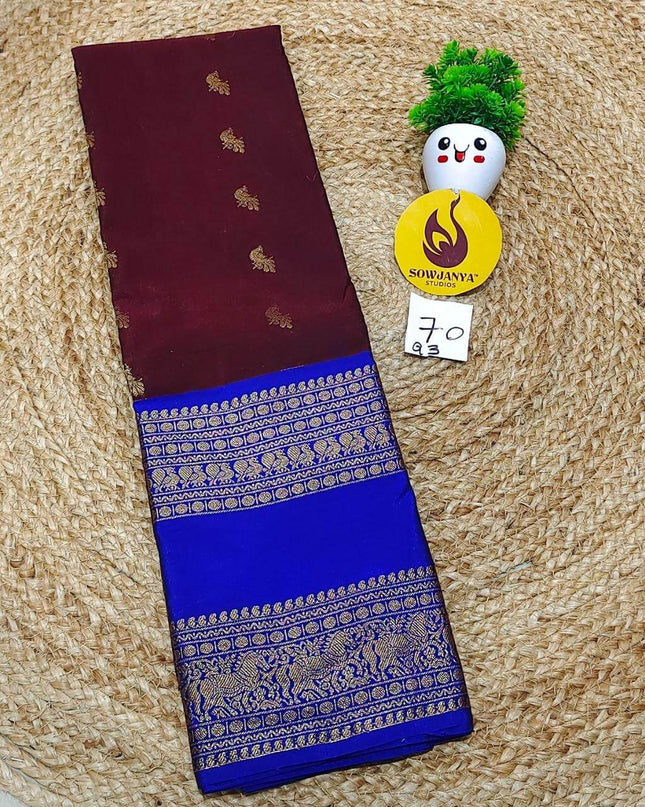 VINTAGE Seiko Gadwal Pattu Sarees - WAVE070