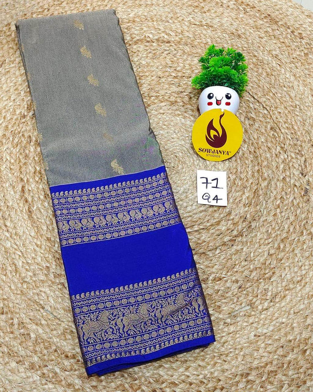 VINTAGE Seiko Gadwal Pattu Sarees - WAVE071