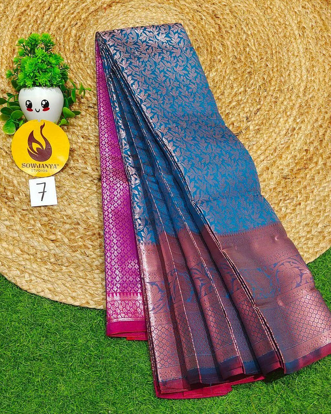 Premium Fancy Pattu Sarees - SSAKA07