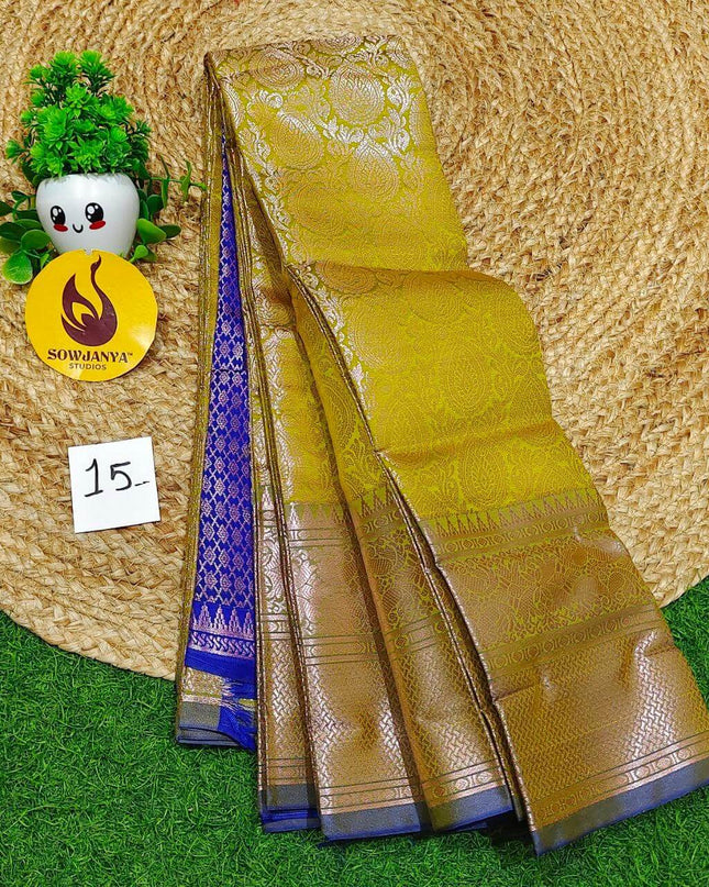 Premium Fancy Pattu Sarees - SSAKA015