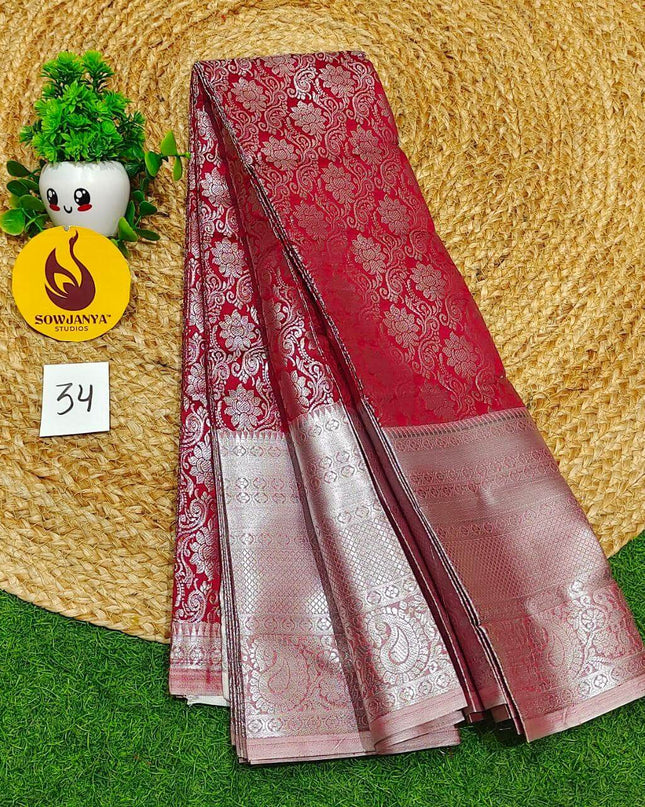 Premium Fancy Pattu Sarees - SSAKA034
