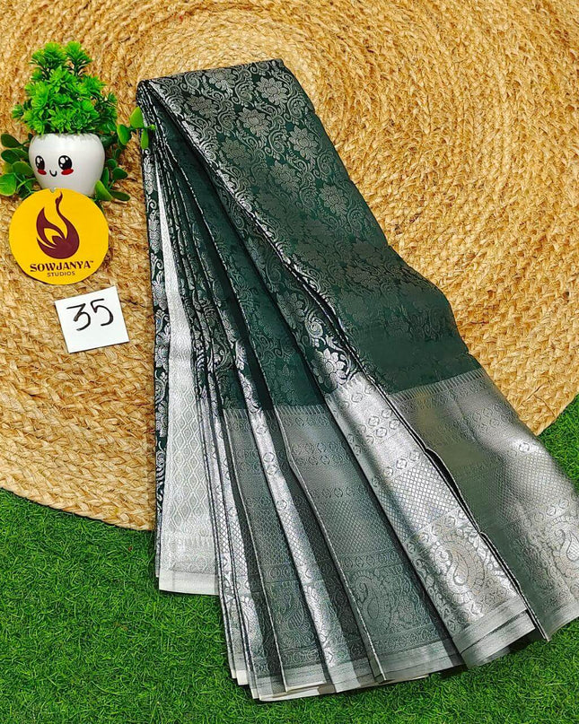 Premium Fancy Pattu Sarees - SSAKA035