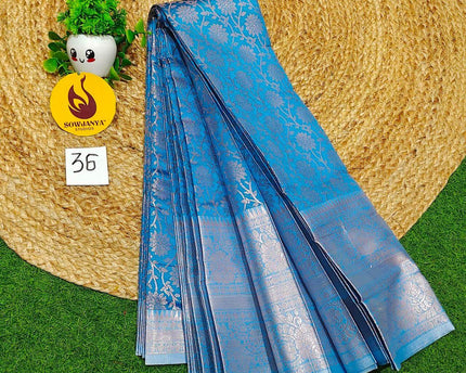 Premium Fancy Pattu Sarees - SSAKA036