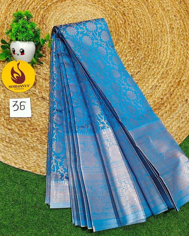 Premium Fancy Pattu Sarees - SSAKA036
