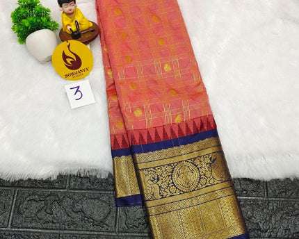Premium Semi Gadwal  Sarees - VIBE3