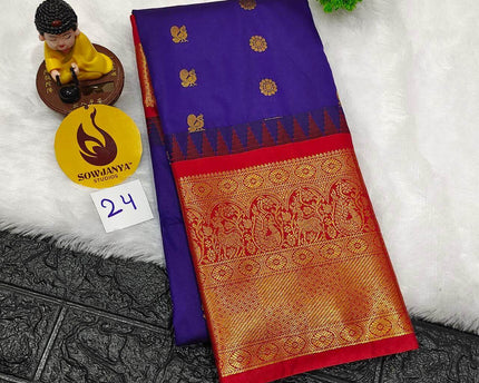 Premium Semi Gadwal  Sarees - VIBE24