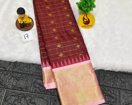 Premium Semi Gadwal  Sarees - VIBE17