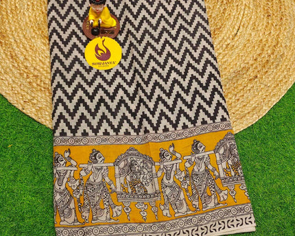 ORIGINAL PEDANA KALAMKARI Cotton Sarees - BOMMA9