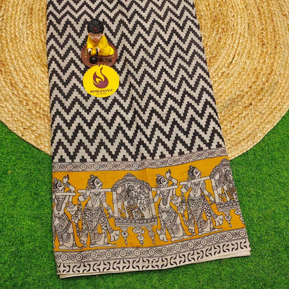 ORIGINAL PEDANA KALAMKARI Cotton Sarees - BOMMA9
